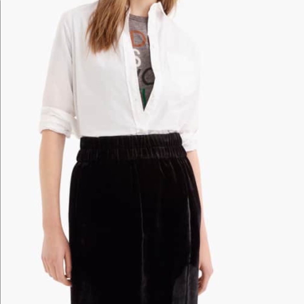 JCrew Velvet Pull On Skirt - Picture 1 of 3